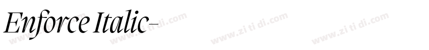 Enforce Italic字体转换 Enforce Italic字体转换